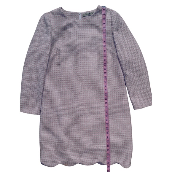 IVY Moda Tweed Shift Dress XXL Pink Winter Wool Blend Workwear Church Outfit - Picture 4 of 8